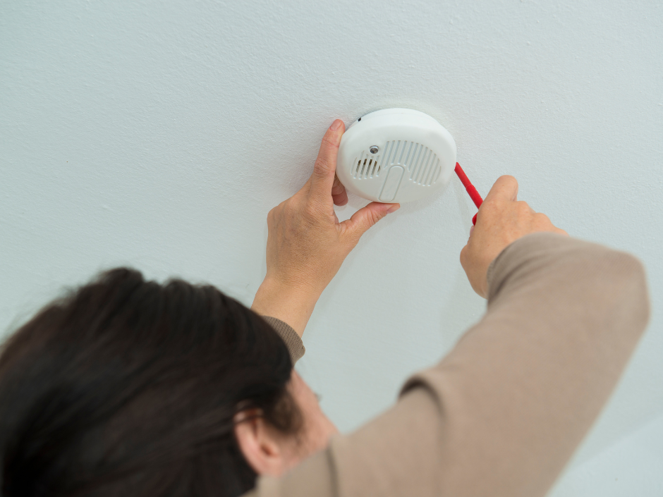 Changing RV Smoke Detector Batteries